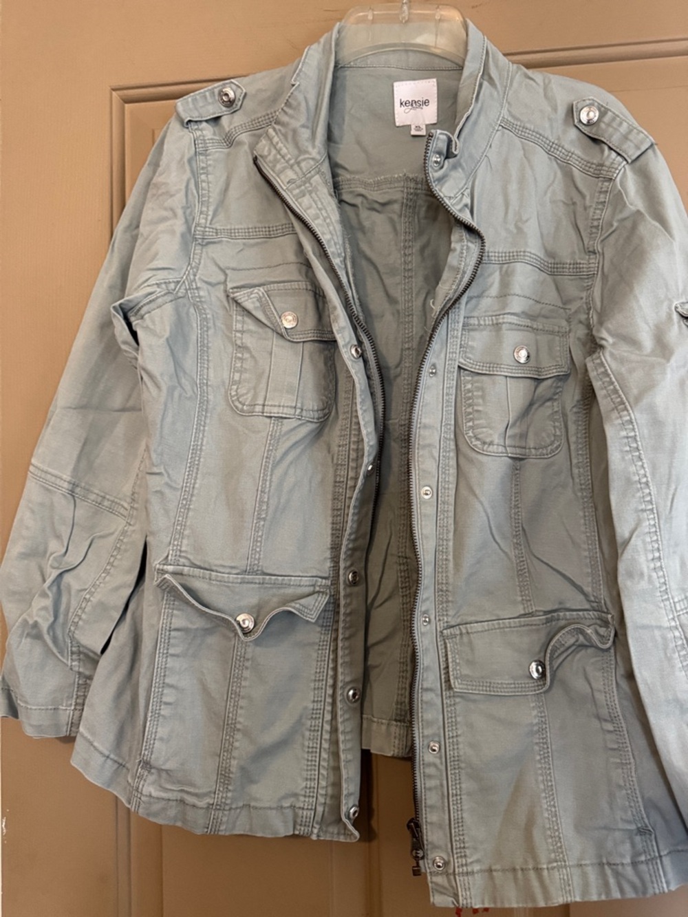 Kensie Sage Green Field Jacket